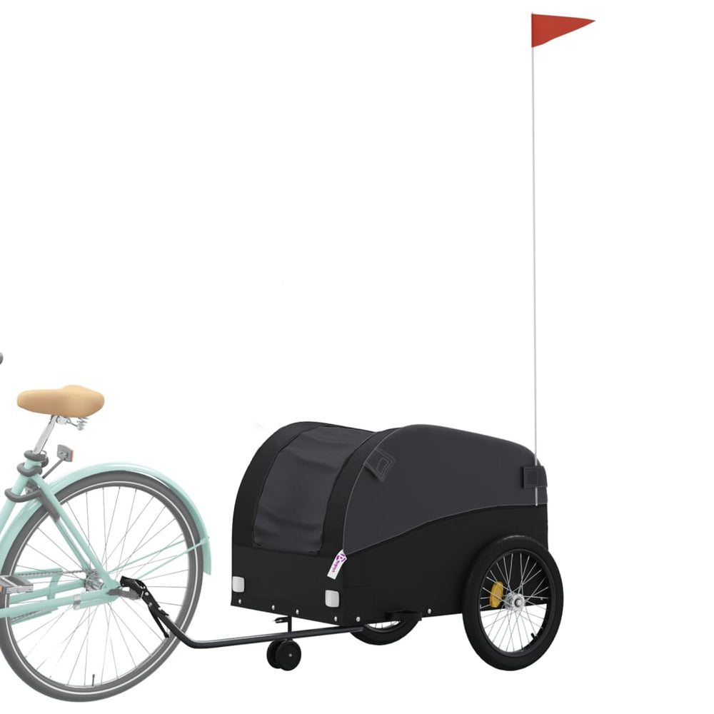 Bicycle trailer, black, 45kg, iron