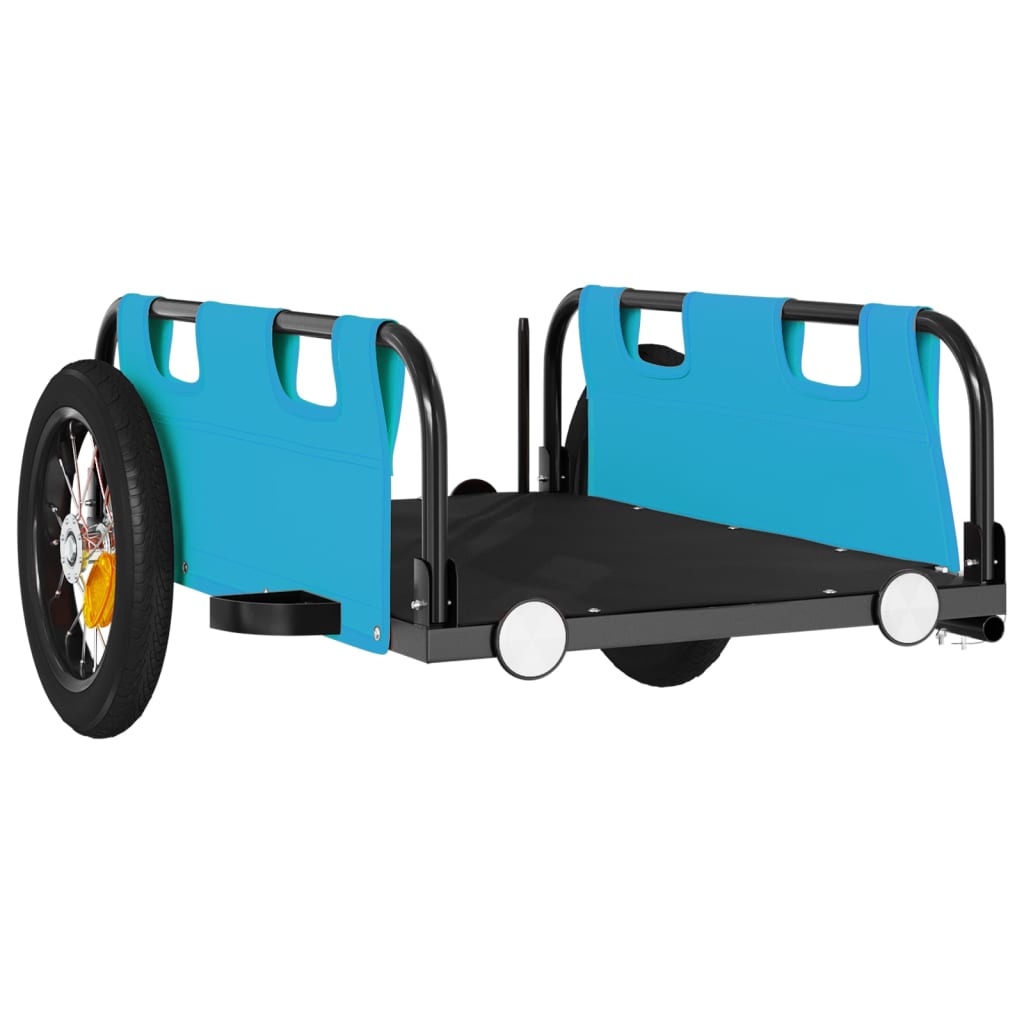 Bicycle trailer, blue, oxford fabric and iron