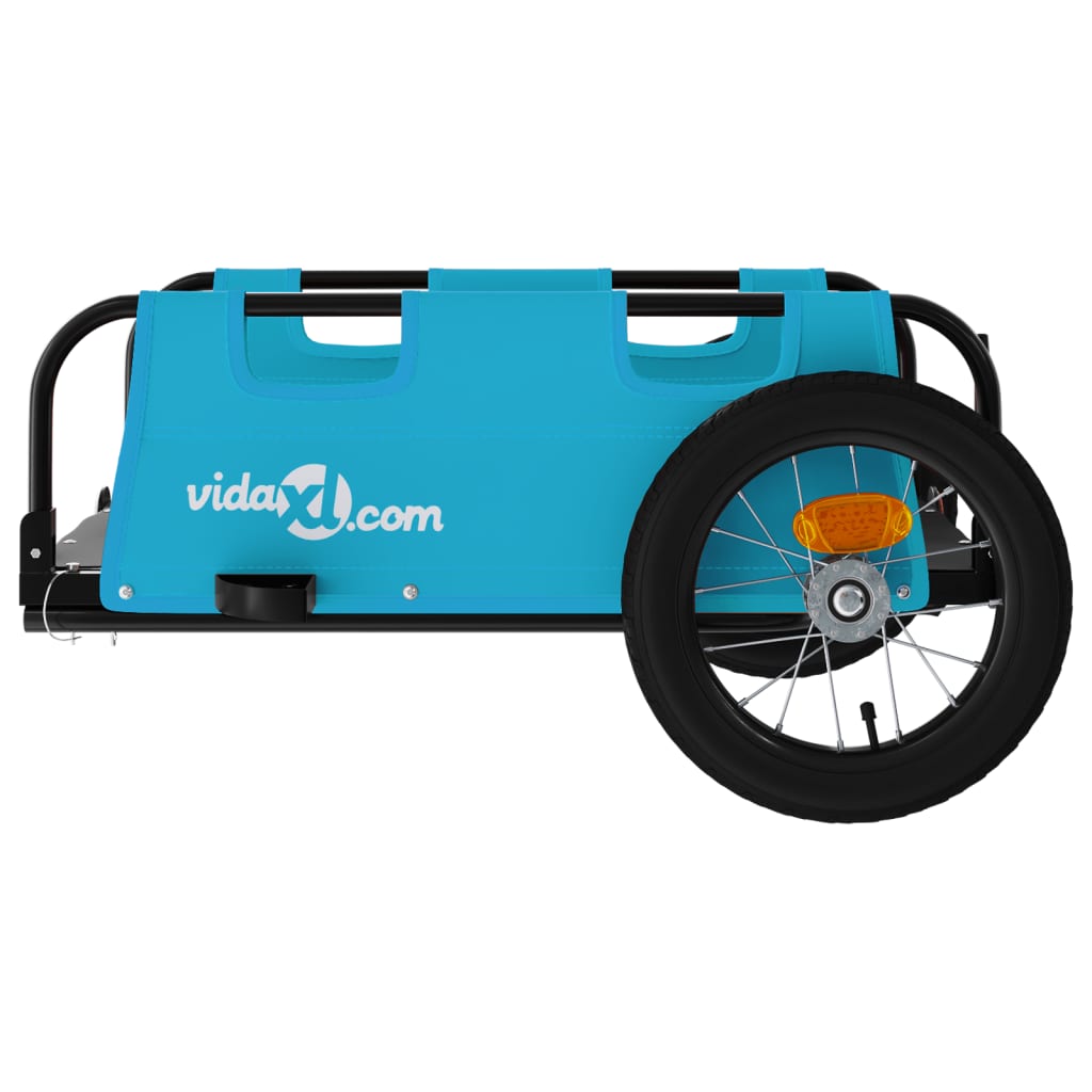 Bicycle trailer, blue, oxford fabric and iron