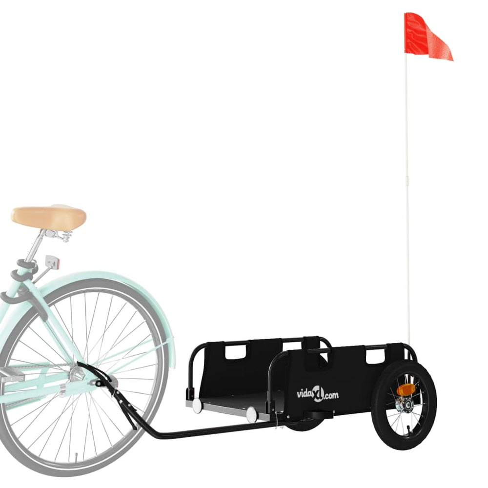Bicycle trailer, black, Oxford fabric and iron