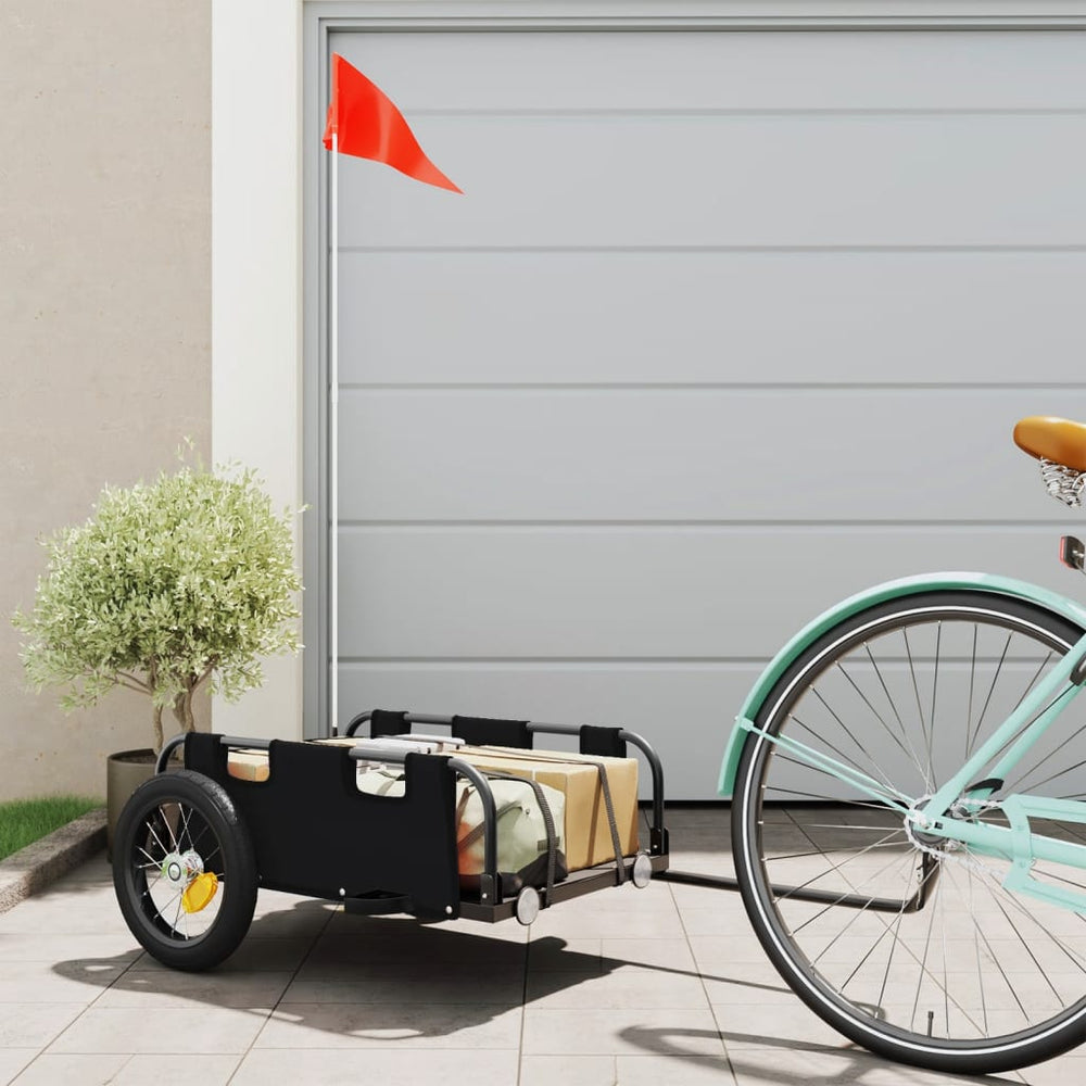 Bicycle trailer, black, Oxford fabric and iron