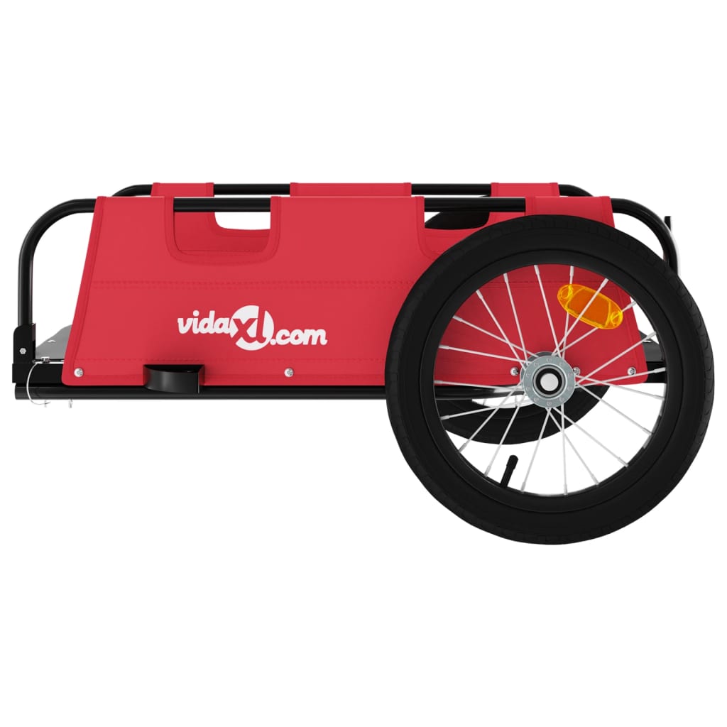 Bicycle trailer, red, Oxford fabric and iron