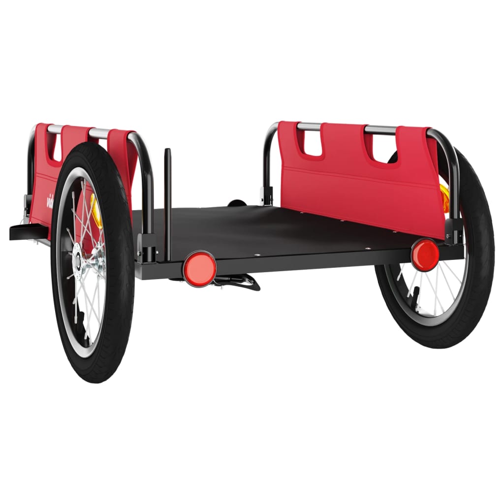 Bicycle trailer, red, Oxford fabric and iron