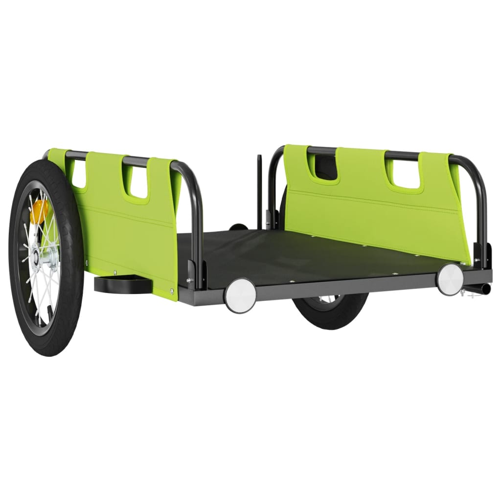 Bicycle trailer, green, Oxford fabric and iron