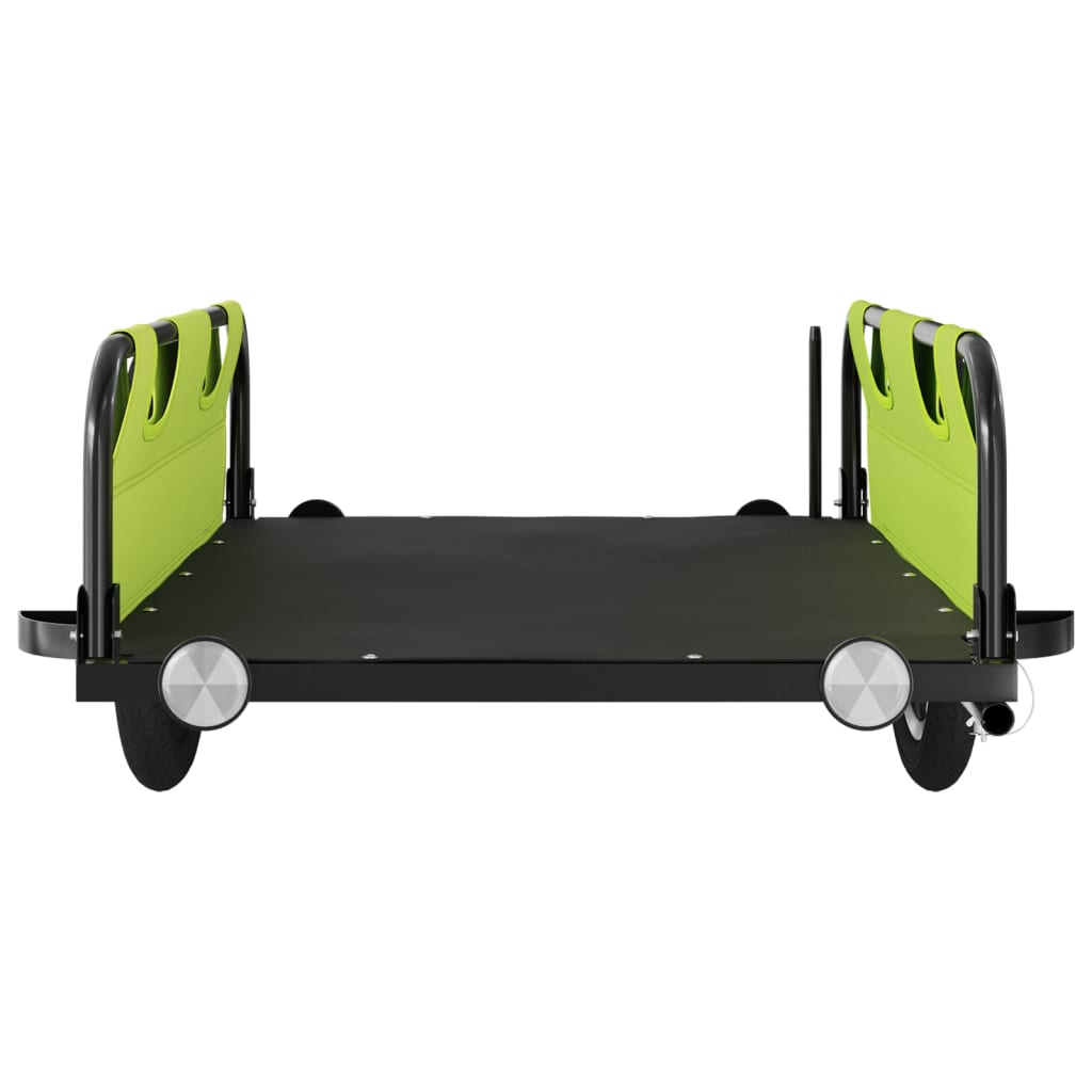 Bicycle trailer, green, Oxford fabric and iron