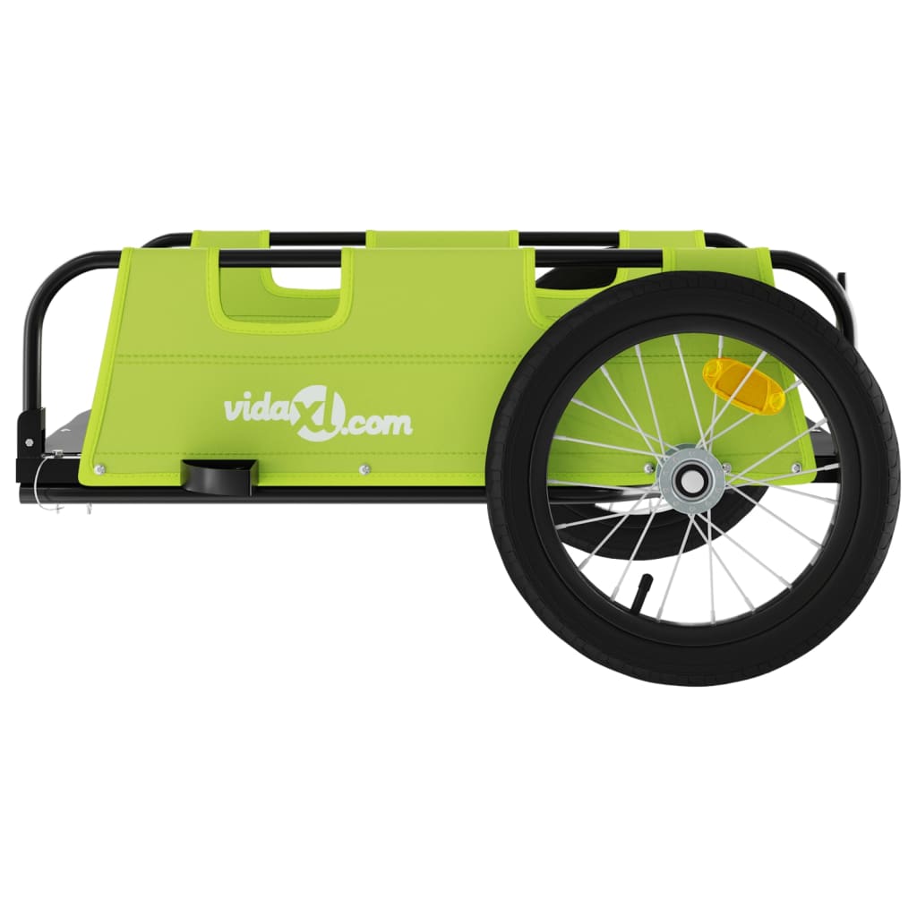 Bicycle trailer, green, Oxford fabric and iron