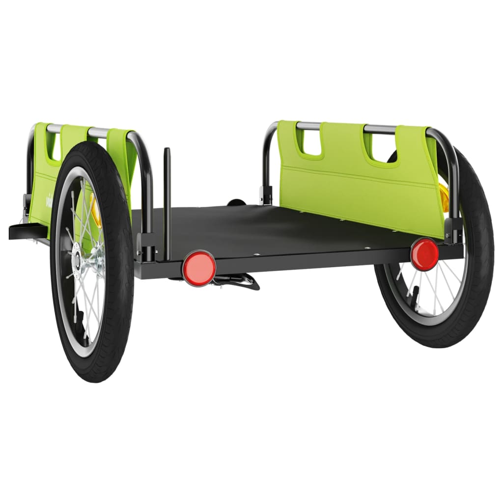 Bicycle trailer, green, Oxford fabric and iron