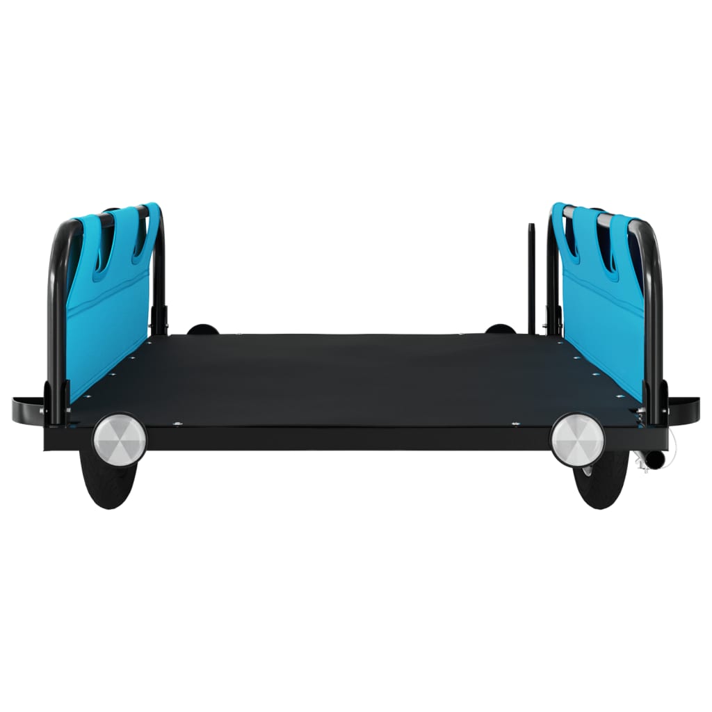 Bicycle trailer, blue, Oxford fabric and iron