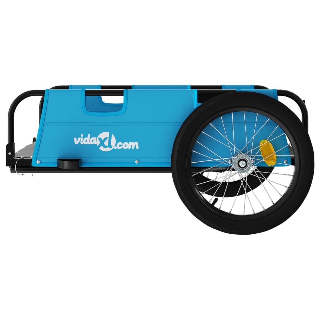 Bicycle trailer, blue, Oxford fabric and iron