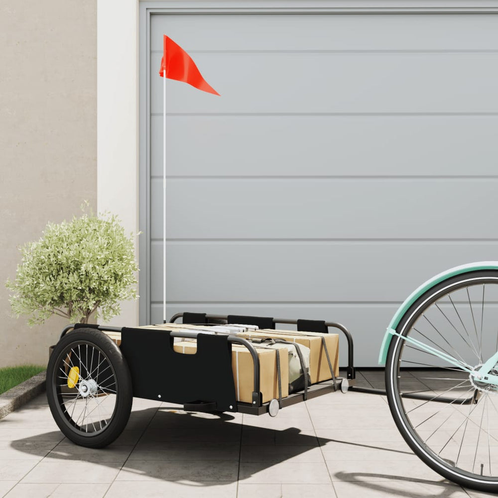 Bicycle trailer, black, Oxford fabric and iron