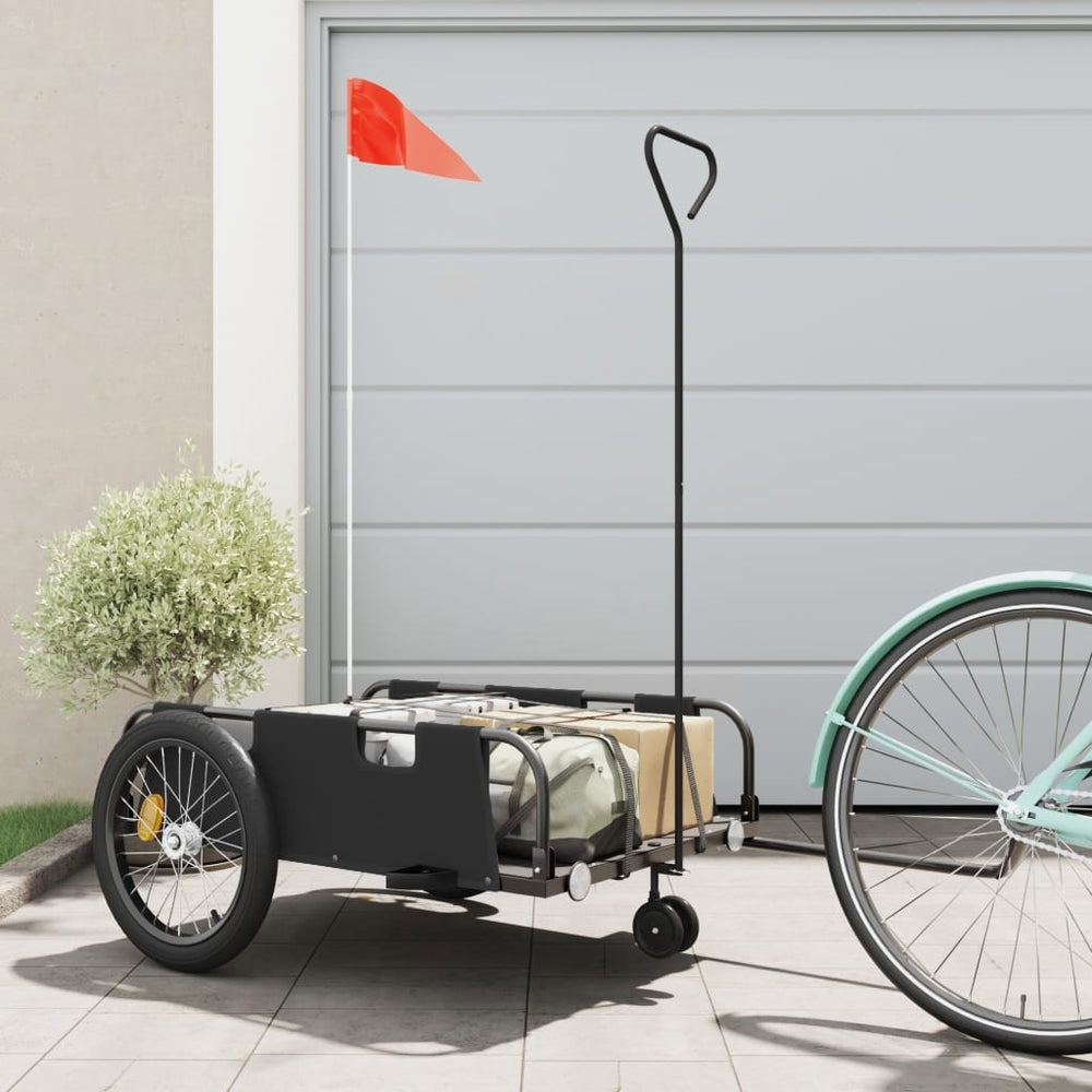 Bicycle trailer, black, Oxford fabric and iron