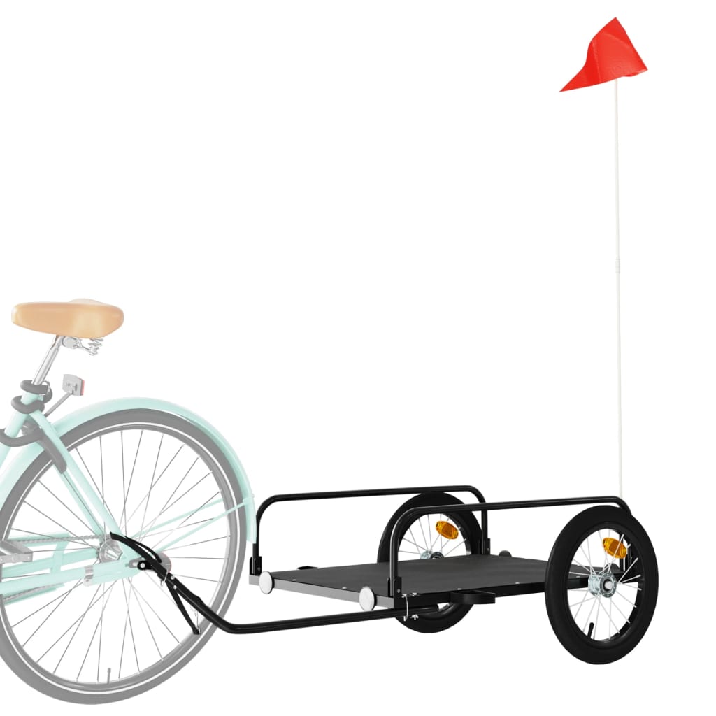 Velo piekabe, melna, 126x63x34cm, dzelzs