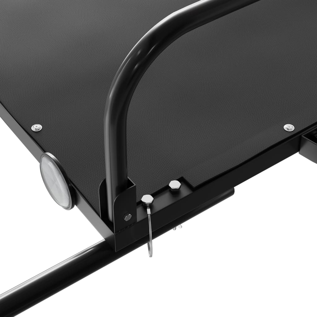 Velo piekabe, melna, 126x63x34cm, dzelzs