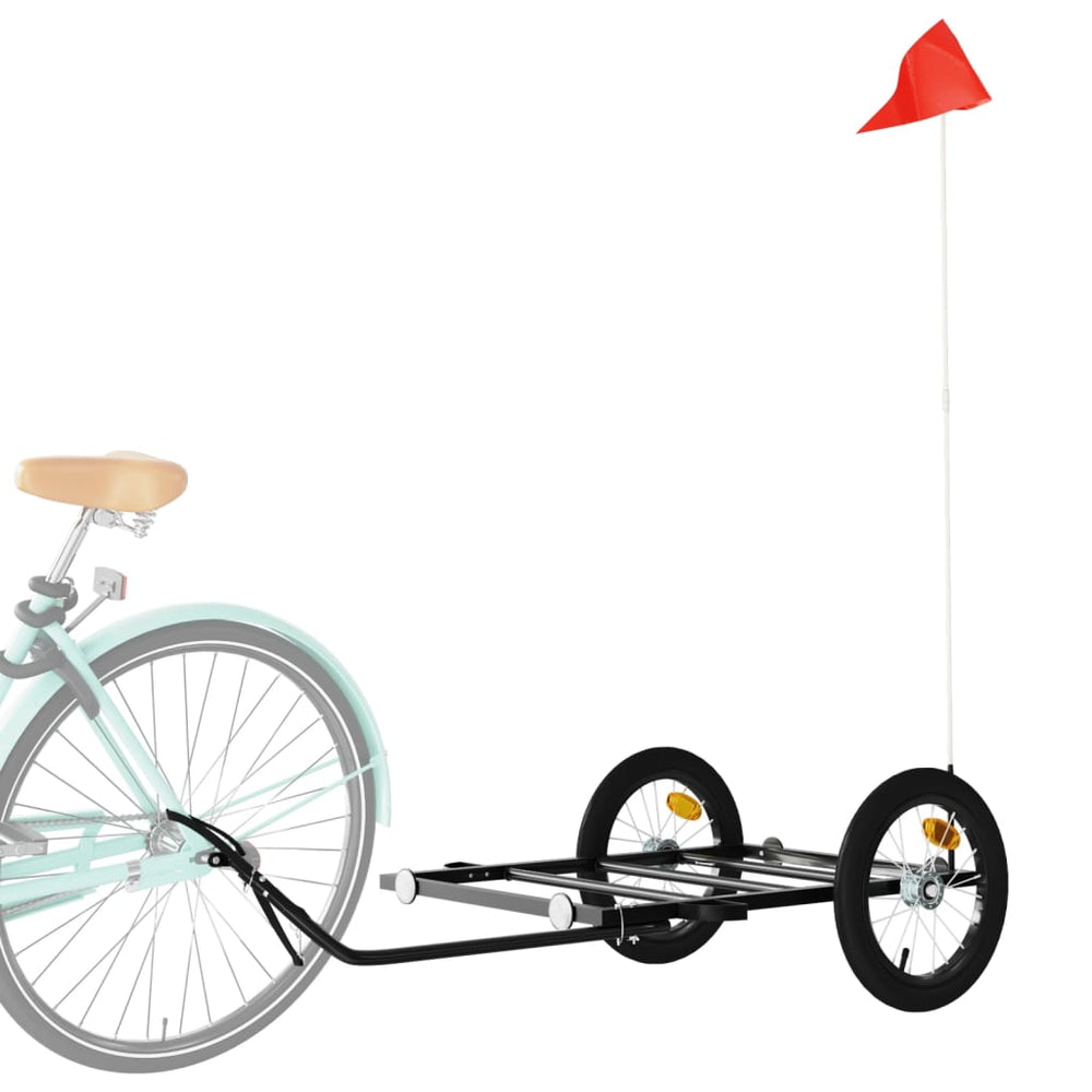 Bicycle trailer, black, 126x63x34cm, iron