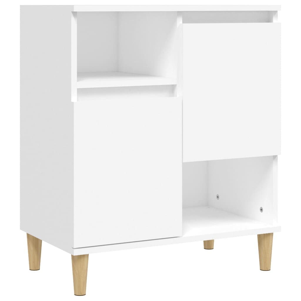 Side cabinets, 2 pcs., white, 60x35x70cm, engineered wood