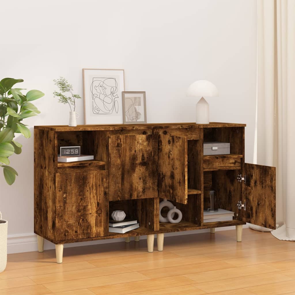 Side tables, 2 pcs., smoky oak, 60x35x70cm, wood