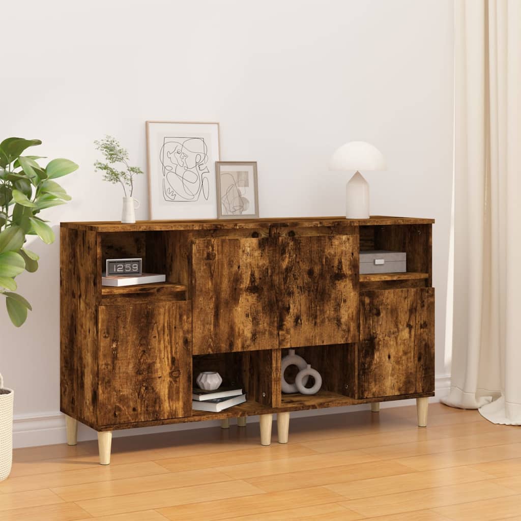 Side tables, 2 pcs., smoky oak, 60x35x70cm, wood