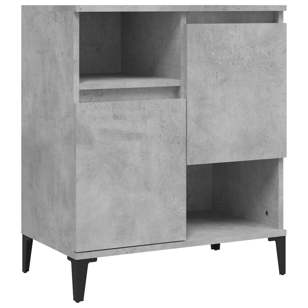 Side cabinets, 2 pcs, concrete grey, 60x35x70cm, wood