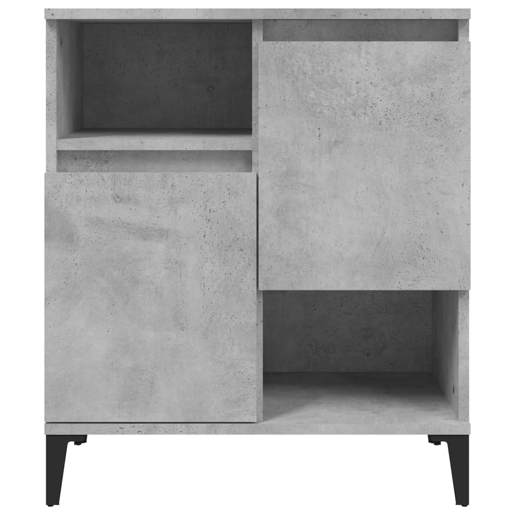 Side cabinets, 2 pcs, concrete grey, 60x35x70cm, wood