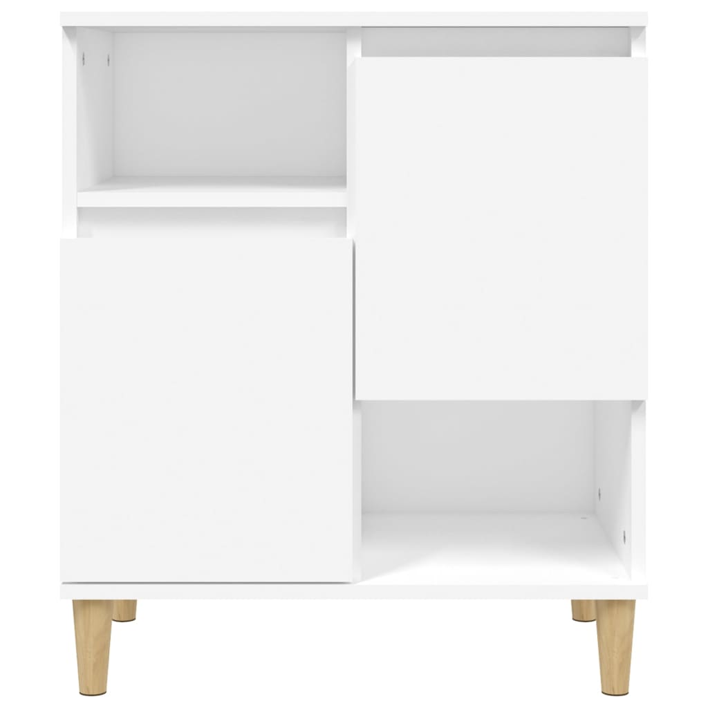 Šoninės spintelės, 3vnt., baltos, 60x35x70cm, apdirbta mediena