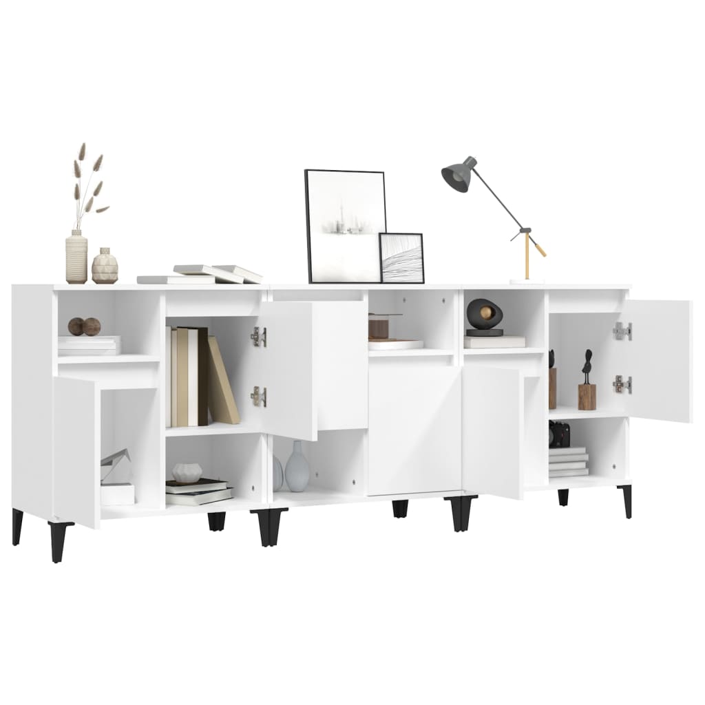 Sideboards, 3 pcs., white, 60x35x70cm, engineered wood