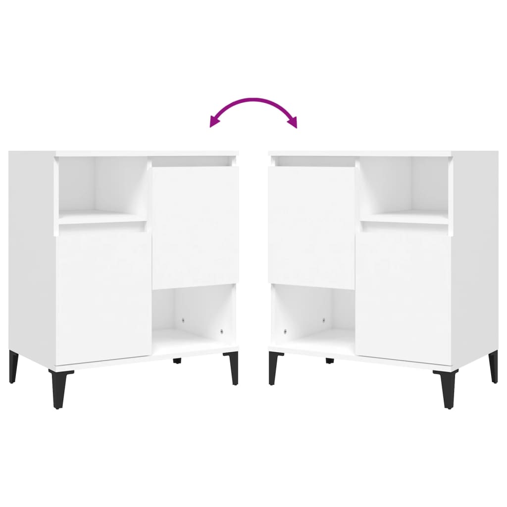 Sideboards, 3 pcs., white, 60x35x70cm, engineered wood