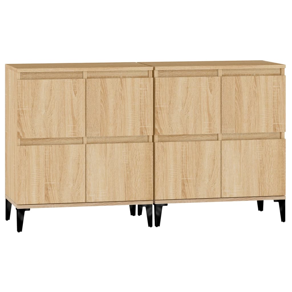 Sideboards, 2 pcs., oak, 60x35x70cm, treated wood