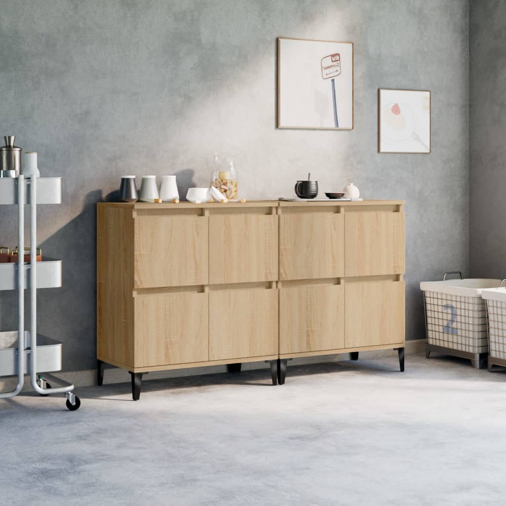 Sideboards, 2 pcs., oak, 60x35x70cm, treated wood