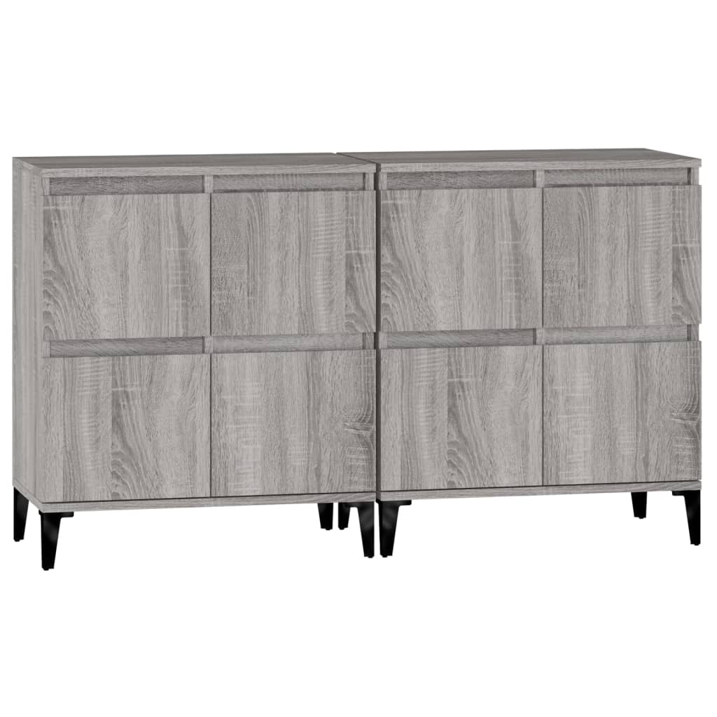 Sideboards, 2 pcs., grey oak, 60x35x70cm, wood