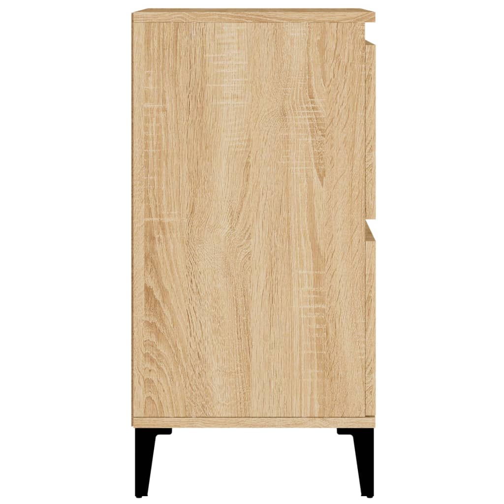 Side cabinets, 3 pcs., oak, 60x35x70cm, treated wood