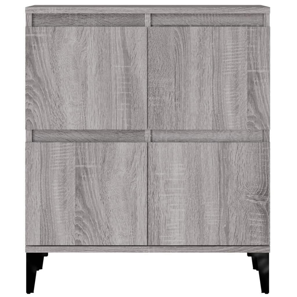 Side cabinets, 3 pcs., grey oak, 60x35x70cm, wood