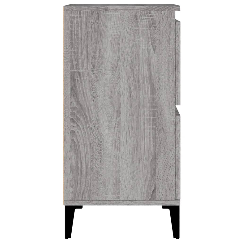 Side cabinets, 3 pcs., grey oak, 60x35x70cm, wood