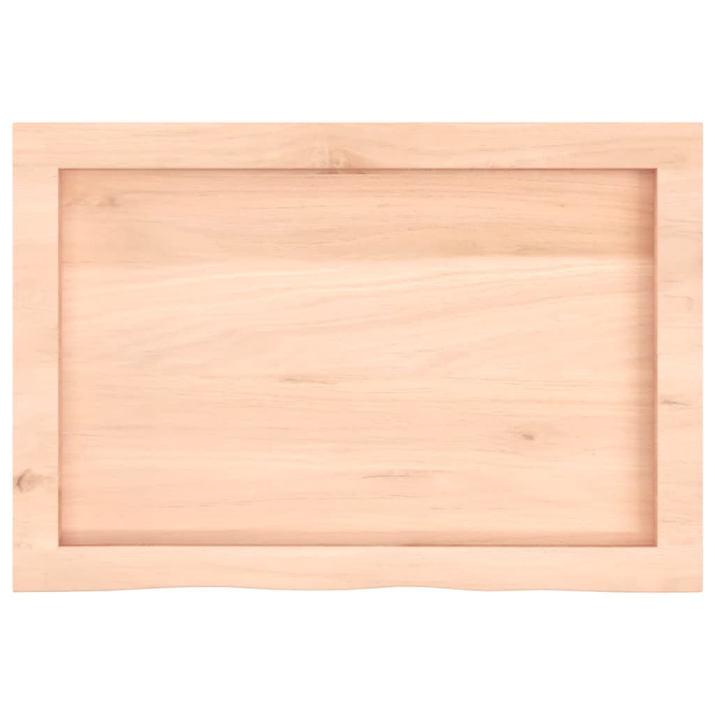 Stalviršis, 60x40x(2–6)cm, neapdorotas ąžuolo medienos masyvas