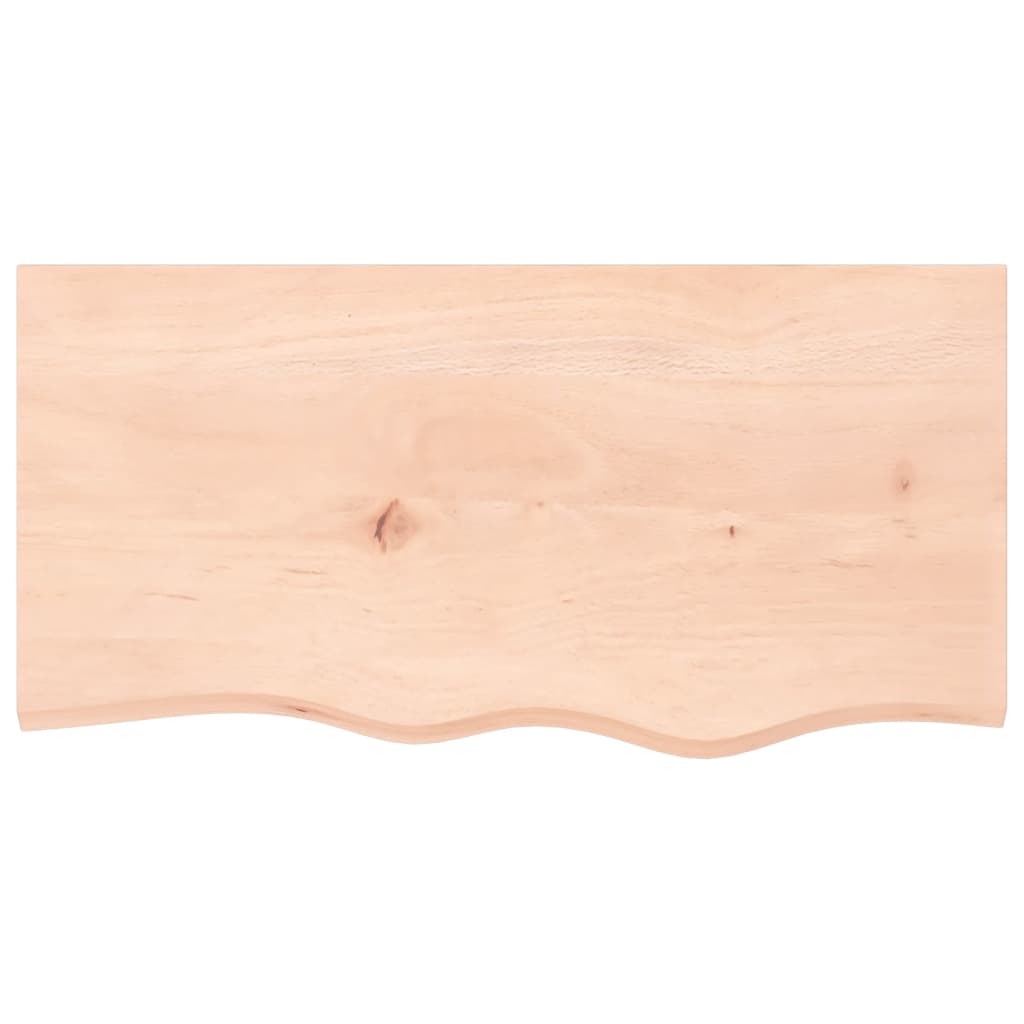 Stalviršis, 80x40x(2–4)cm, neapdorotas ąžuolo medienos masyvas