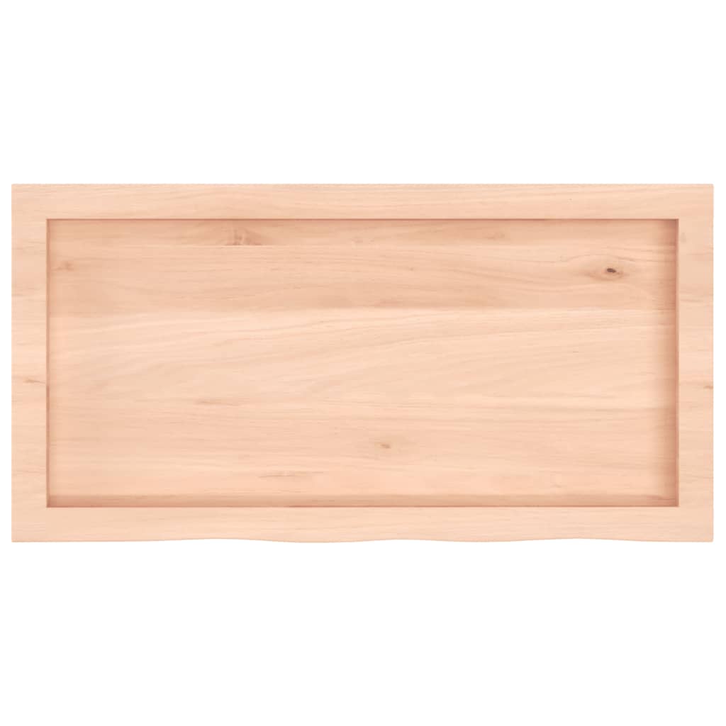 Stalviršis, 80x40x(2–4)cm, neapdorotas ąžuolo medienos masyvas