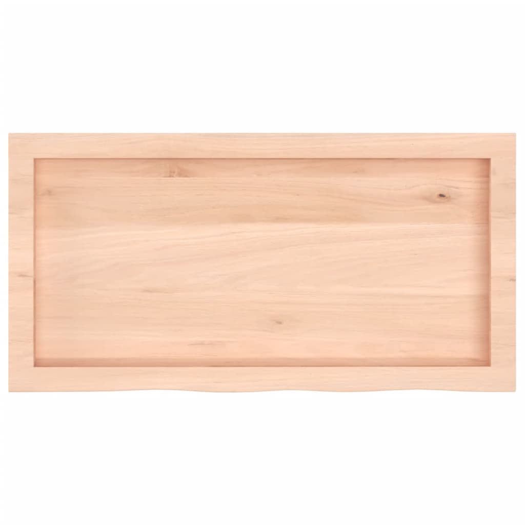 Stalviršis, 80x40x(2–6)cm, neapdorotas ąžuolo medienos masyvas