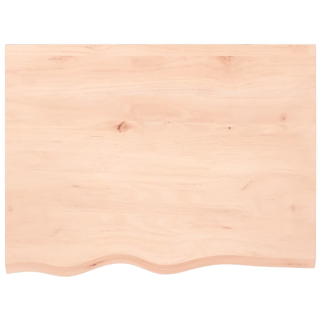 Stalviršis, 80x60x(2-4)cm, neapdorotas ąžuolo medienos masyvas