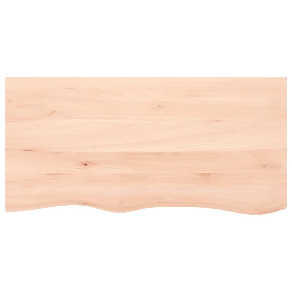 Tabletop, 100x50x(2-4)cm, untreated solid oak wood