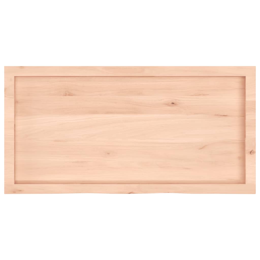 Tabletop, 100x50x(2-4)cm, untreated solid oak wood
