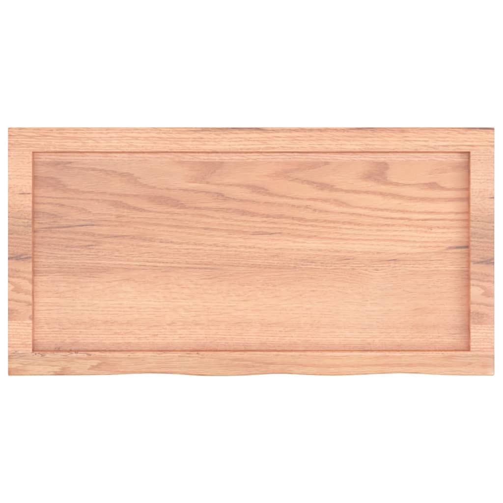 Stalviršis, šviesiai rudas, 80x40x(2-4) cm, medienos masyvas