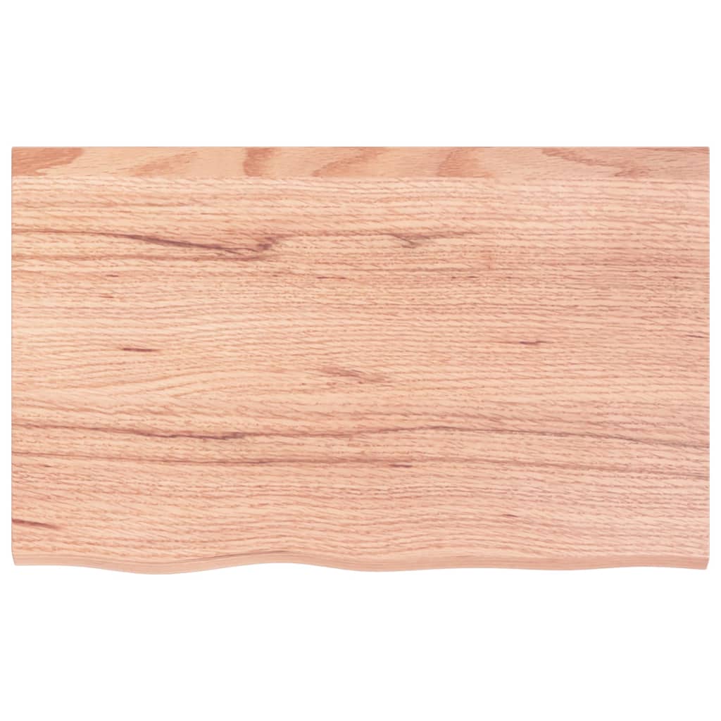 Stalviršis, šviesiai rudas, 80x50x(2-6) cm, medienos masyvas