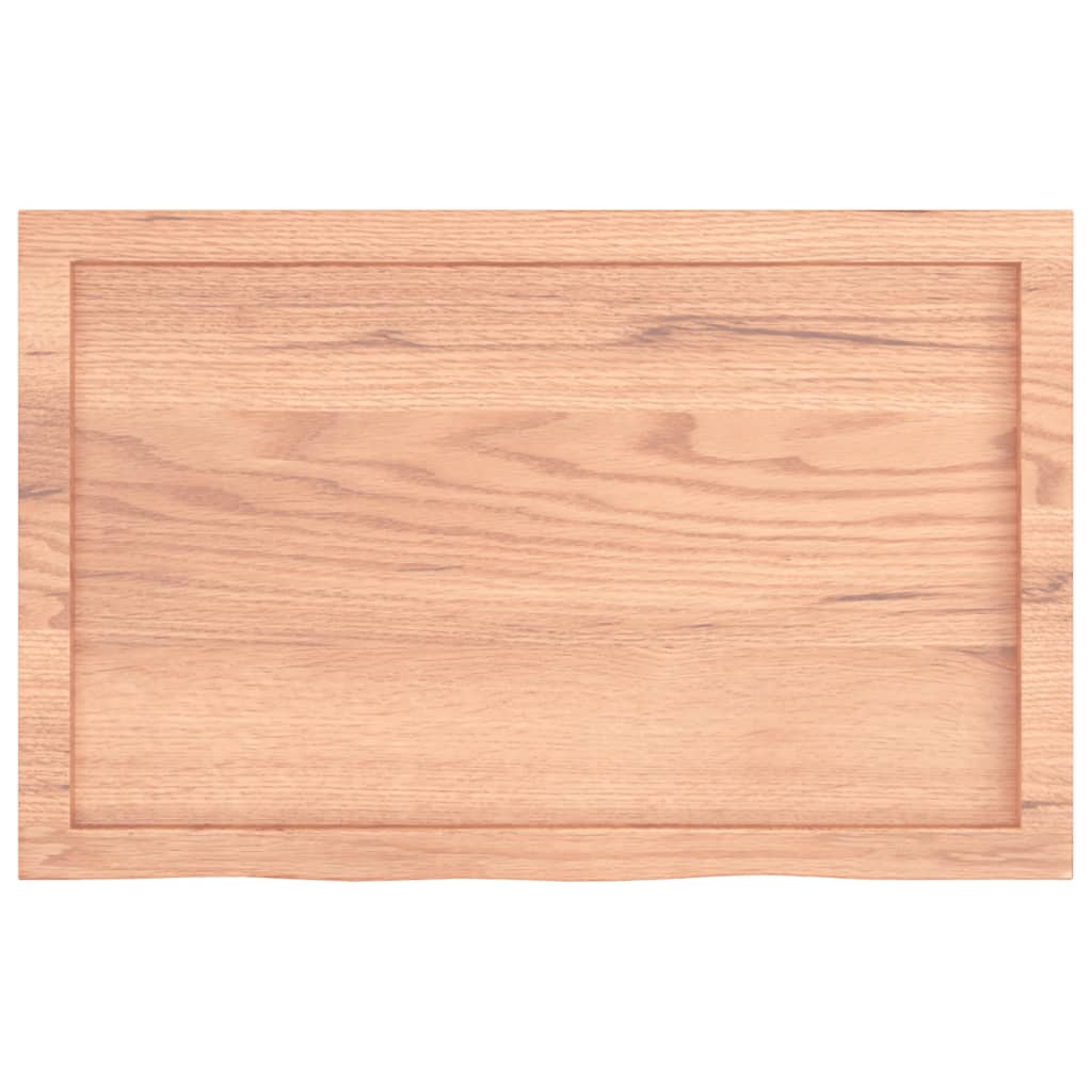 Stalviršis, šviesiai rudas, 80x50x(2-6) cm, medienos masyvas