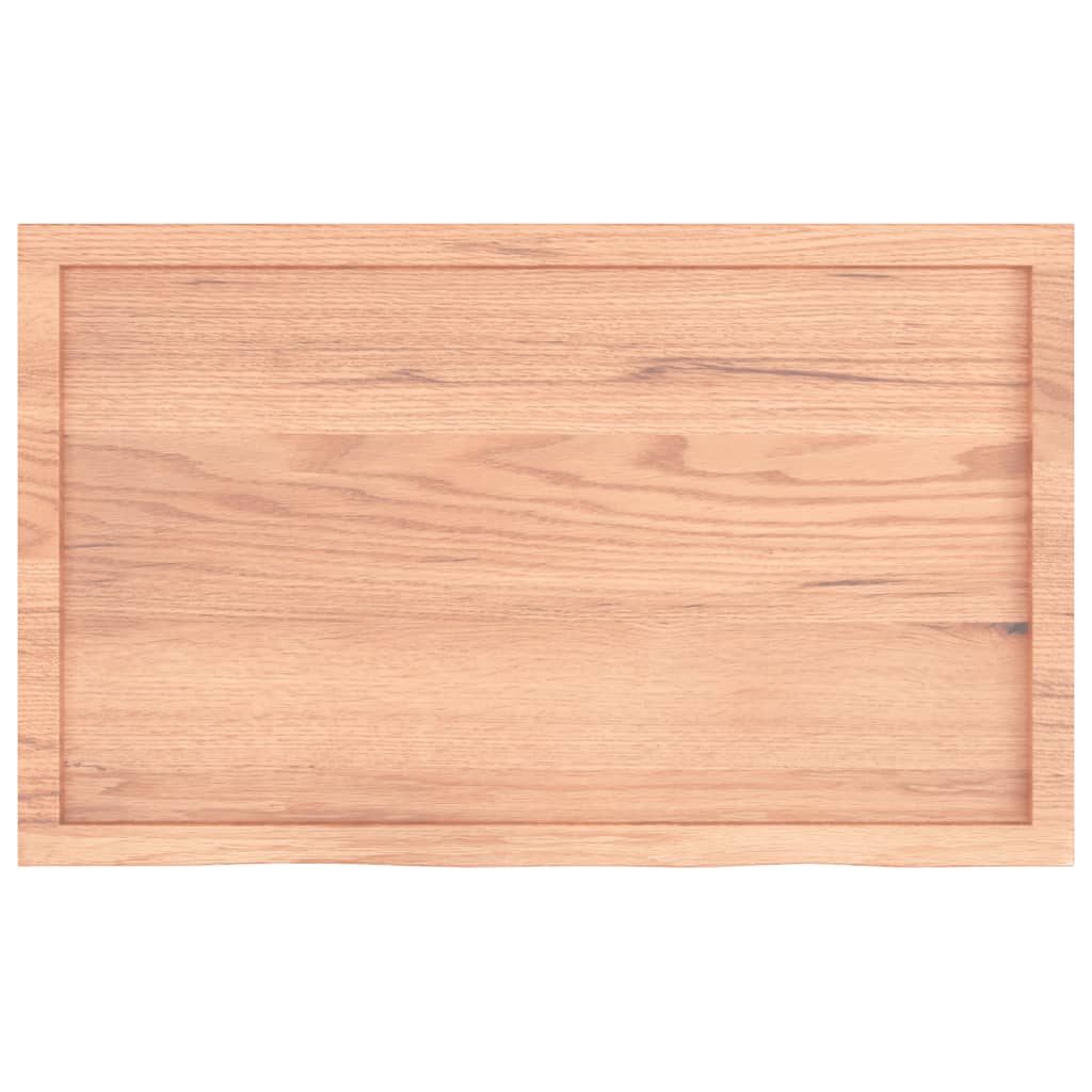 Stalviršis, šviesiai rudas, 100x60x(2-6) cm, medienos masyvas