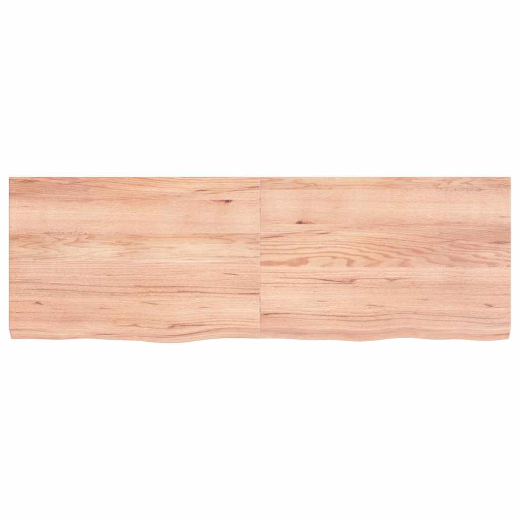 Stalviršis, šviesiai rudas, 120x40x(2-4) cm, medienos masyvas