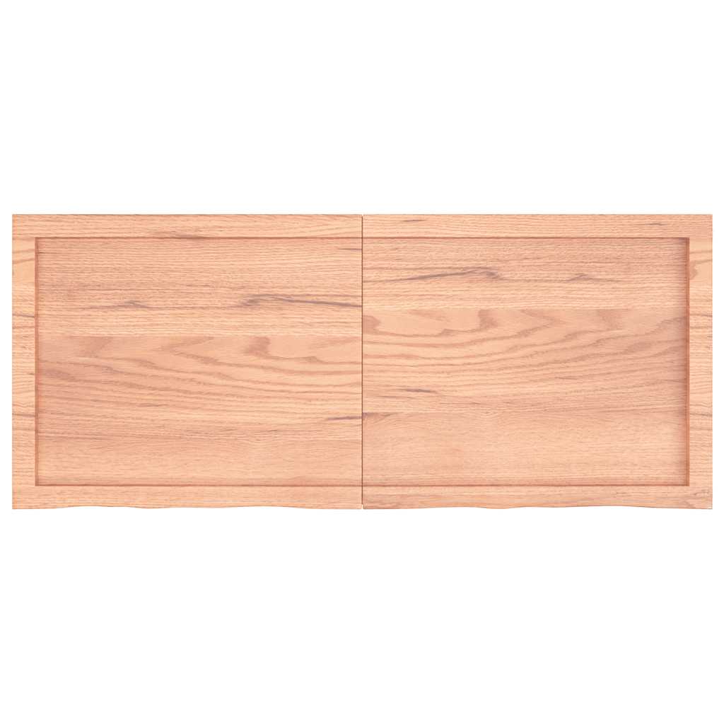 Stalviršis, šviesiai rudas, 120x50x(2-6) cm, medienos masyvas