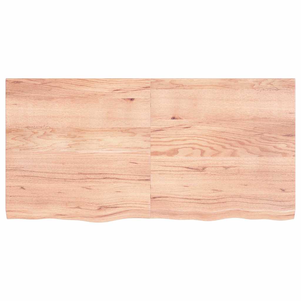 Stalviršis, šviesiai rudas, 120x60x(2-4) cm, medienos masyvas
