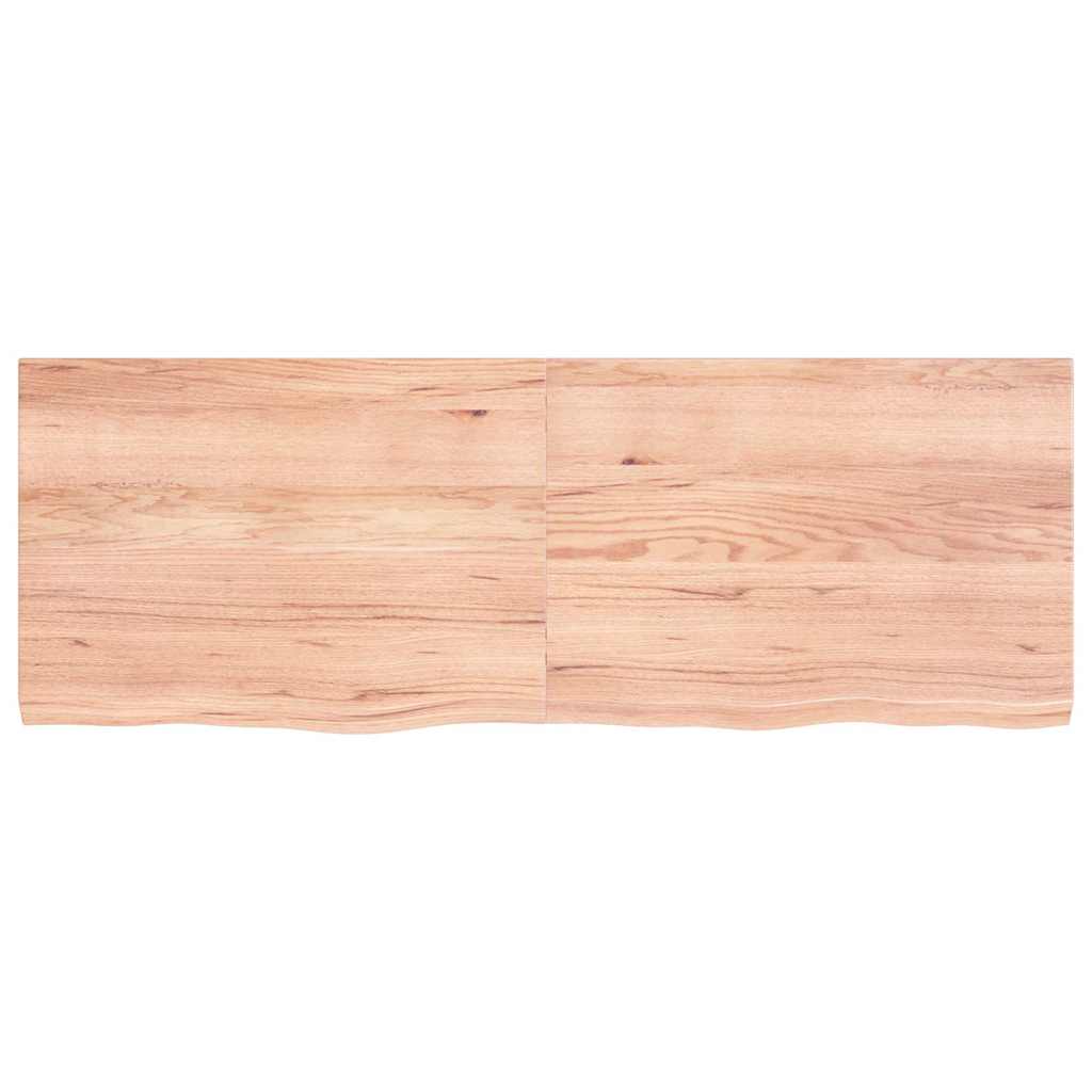 Stalviršis, šviesiai rudas, 140x50x(2-4) cm, medienos masyvas