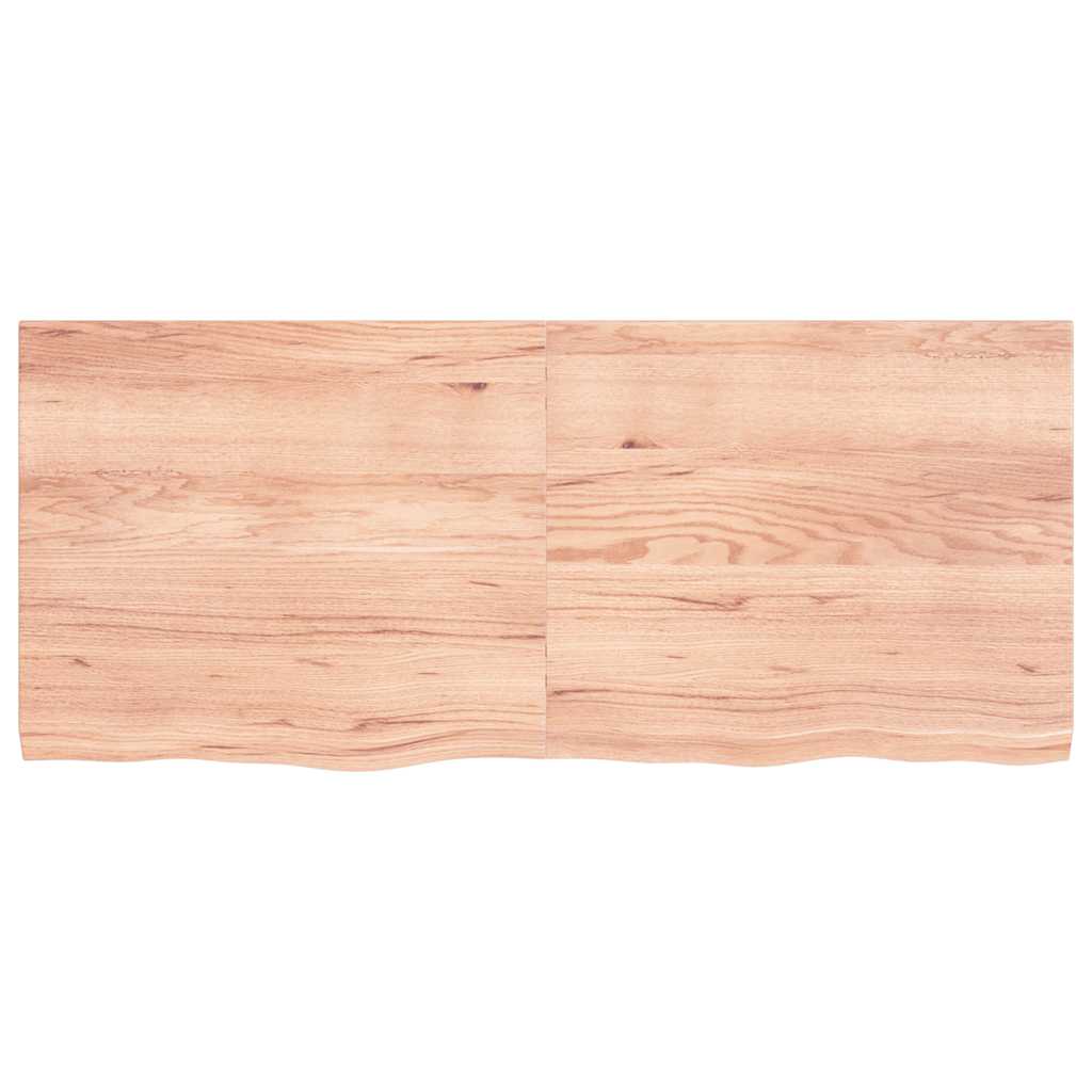 Stalviršis, šviesiai rudas, 140x60x(2-4) cm, medienos masyvas