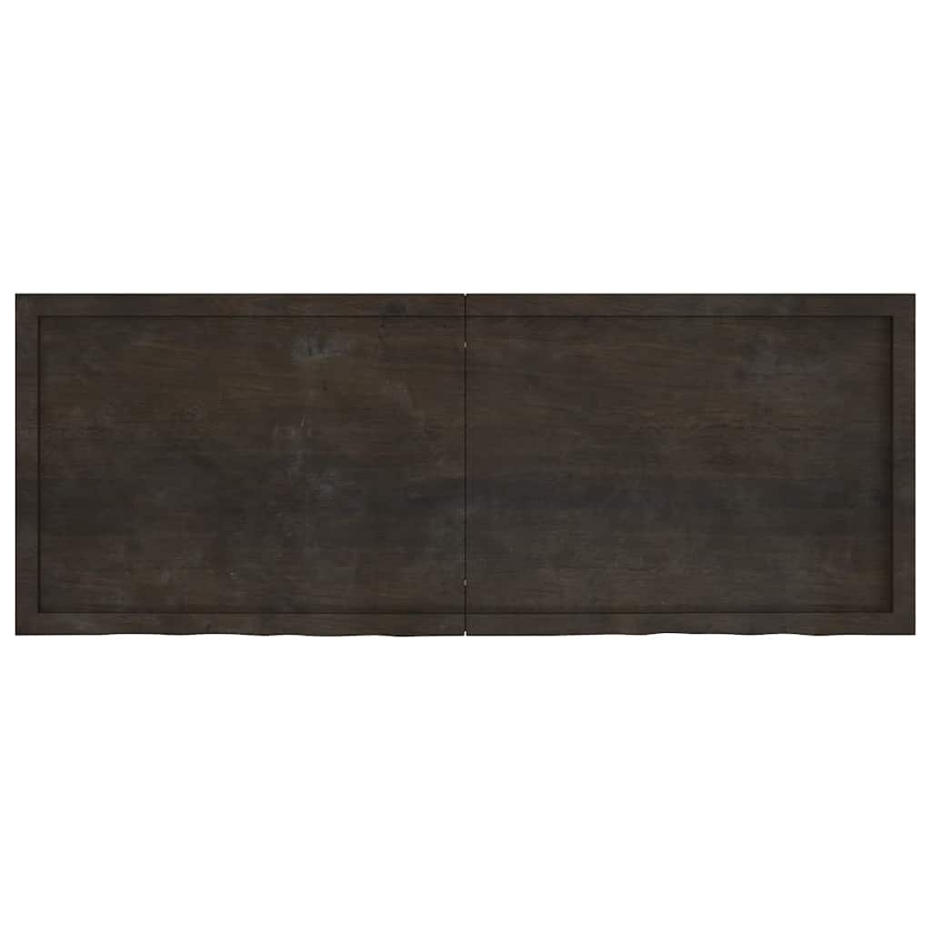 Stalviršis, tamsiai rudas, 160x60x(2-6) cm, ąžuolo masyvas