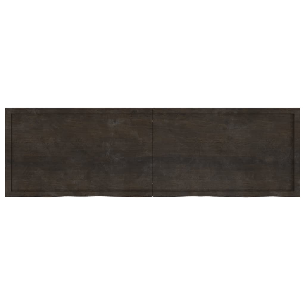 Virsma, tumši brūna, 200x60x(2-6)cm, ozola masīvkoks